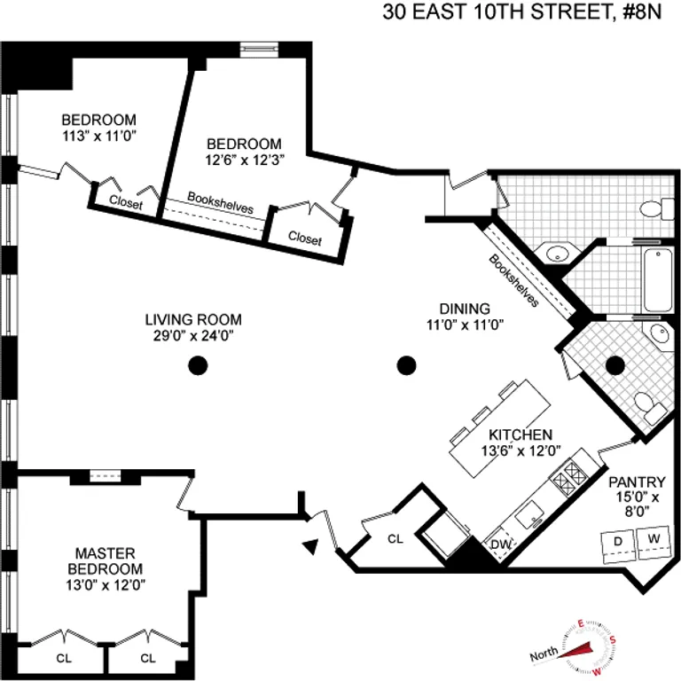 30 East 10th Street, 8N | floorplan | View 5