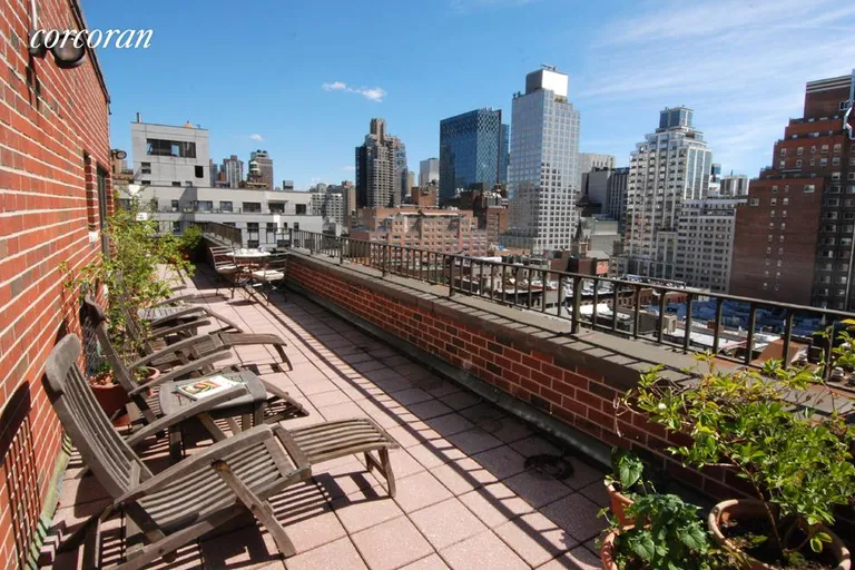 New York City Real Estate | View 301 East 64th Street, 14G | eastern terrace facing north | View 4