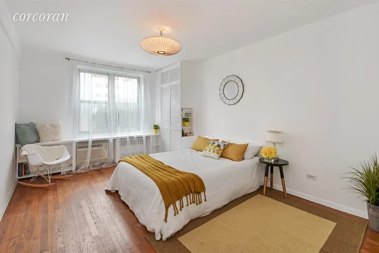 New York City Real Estate | View 88 Bleecker Street, 5G | Bedroom facing Bleecker Street | View 2
