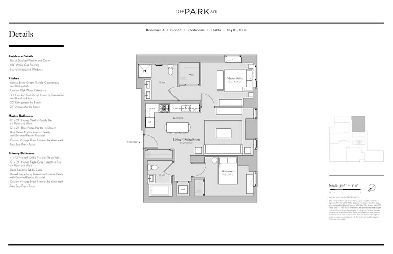 1399 Park Avenue, 8A | floorplan | View 4