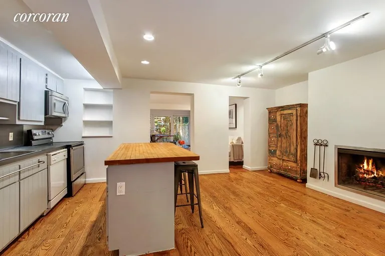 New York City Real Estate | View 42 King Street, GARDEN | Eat-In Kitchen with Fireplace | View 2