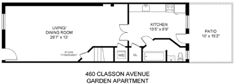 460 Classon Avenue, 1 | floorplan | View 5