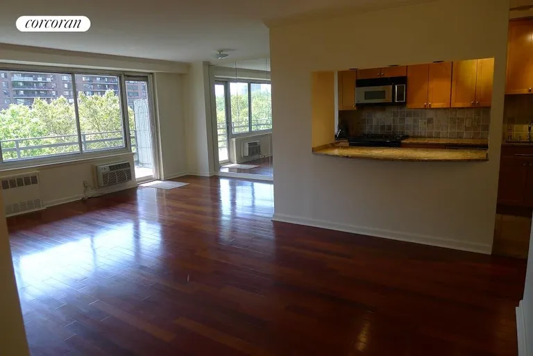 New York City Real Estate | View 400 Central Park West, 7A | Living and dining area | View 4