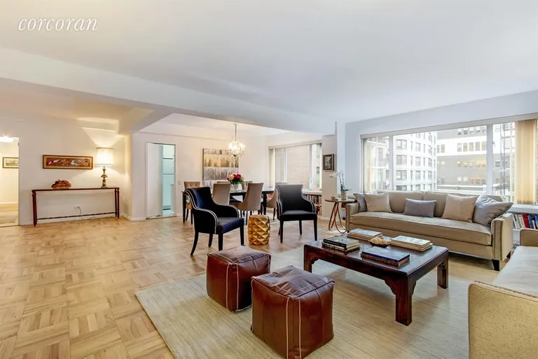 New York City Real Estate | View 200 East 57th Street, 5F | Living Room | View 2