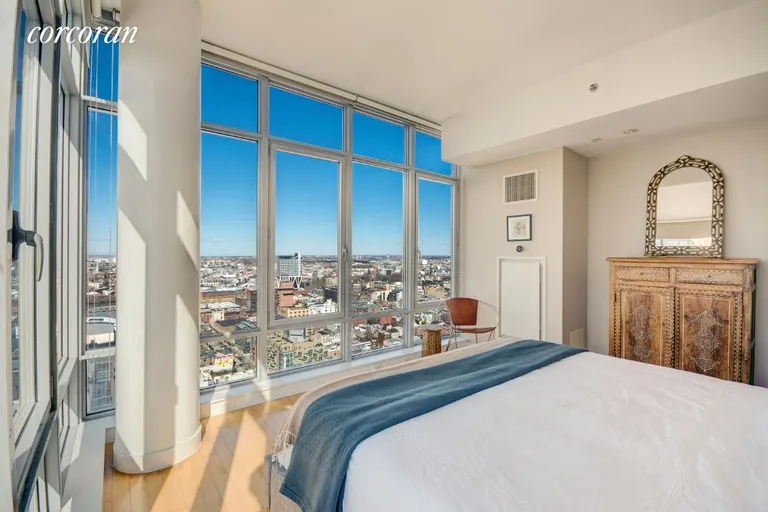 New York City Real Estate | View 1 NORTHSIDE PIERS, PH3 | Master Bedroom  | View 7