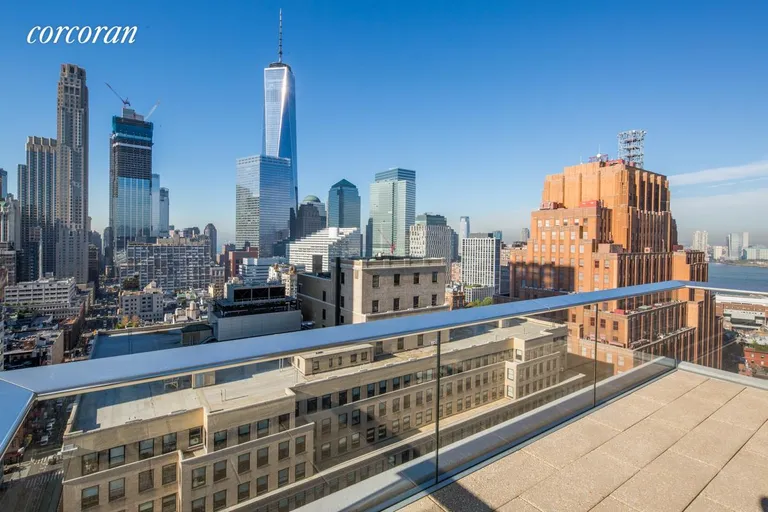 New York City Real Estate | View 56 Leonard Street, 25B EAST | Private terrace with huge views | View 3