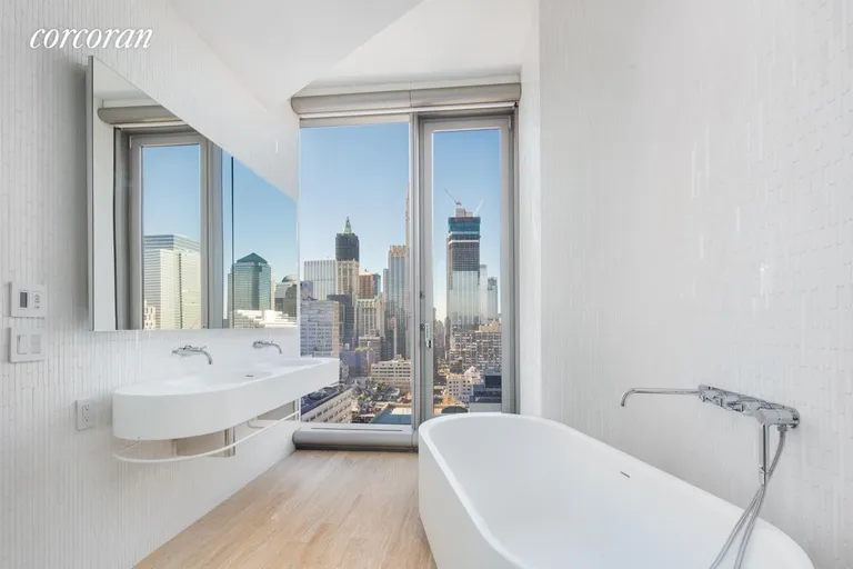 New York City Real Estate | View 56 Leonard Street, 25B EAST | Light filled and stunning master bathroom | View 7