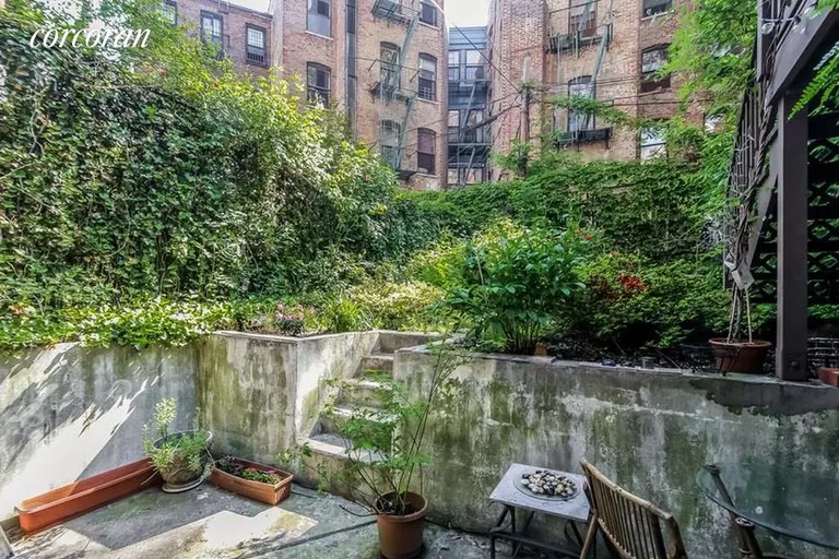 New York City Real Estate | View 111 South Elliott Place, GARDEN | Private Patio that Leads to Shared Garden | View 13