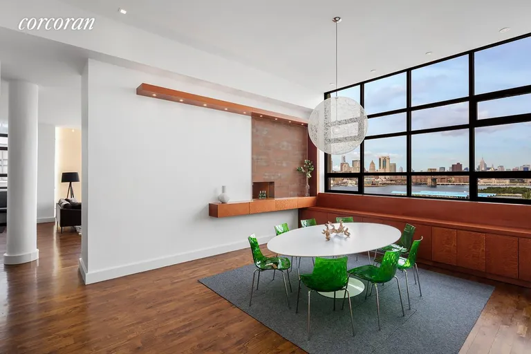New York City Real Estate | View 360 Furman Street, 1014-1015 | Looking north and west from the dining room | View 6