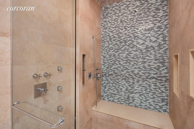 New York City Real Estate | View 360 Furman Street, 1014-1015 | Master bathroom steam shower | View 10