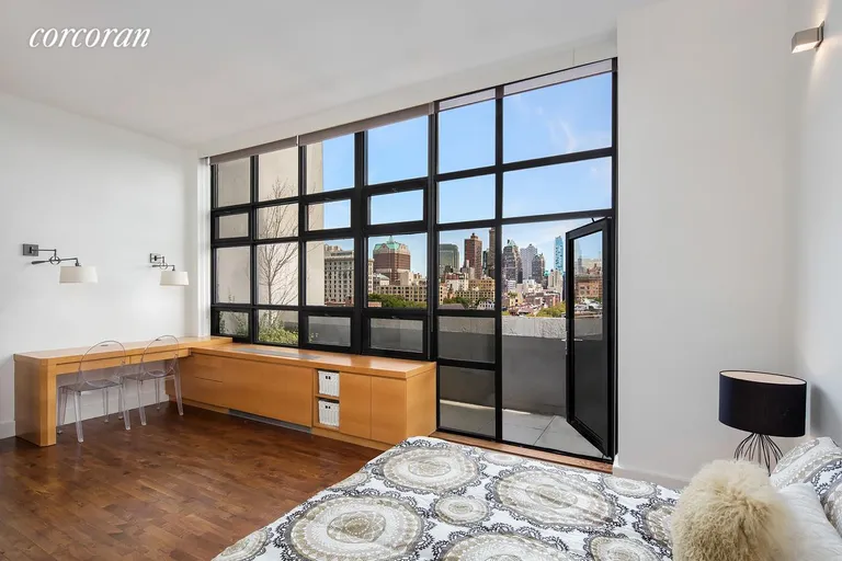 New York City Real Estate | View 360 Furman Street, 1014-1015 | Eastern facing bedroom suite with terrace | View 11