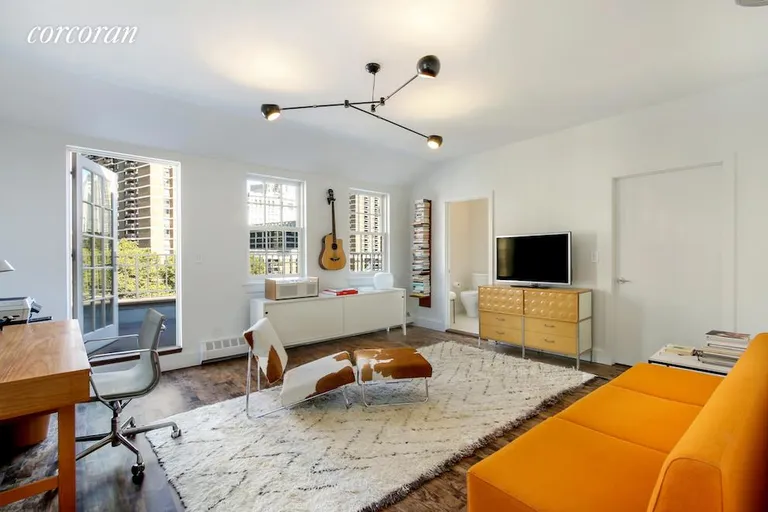 New York City Real Estate | View 130 Beekman Street, 5A | Top floor third bedroom with terrace and bath | View 9