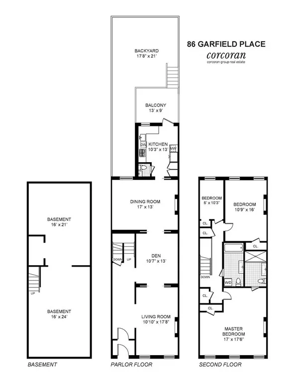 86 Garfield Place, Upper Duplex | floorplan | View 12