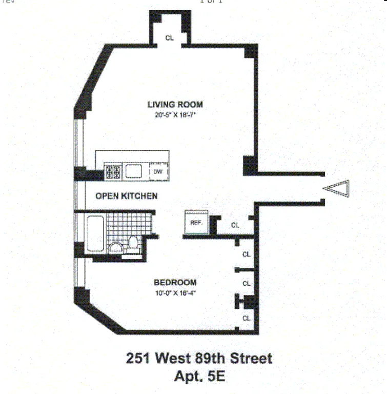 251 West 89th Street, 5E | floorplan | View 6
