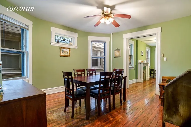 New York City Real Estate | View 401 Marlborough Road | Dining room with south facing bay | View 4