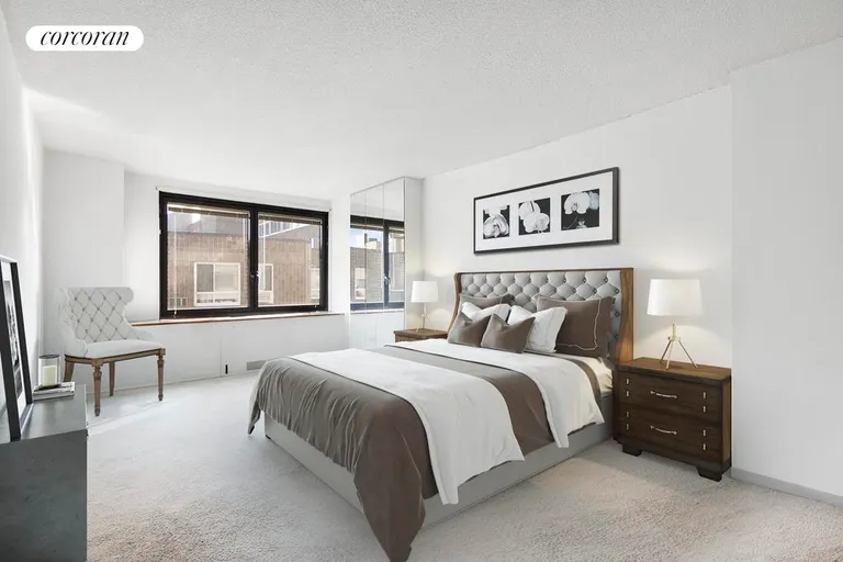 New York City Real Estate | View 531 Main Street, 718 | Master Bedroom | View 2