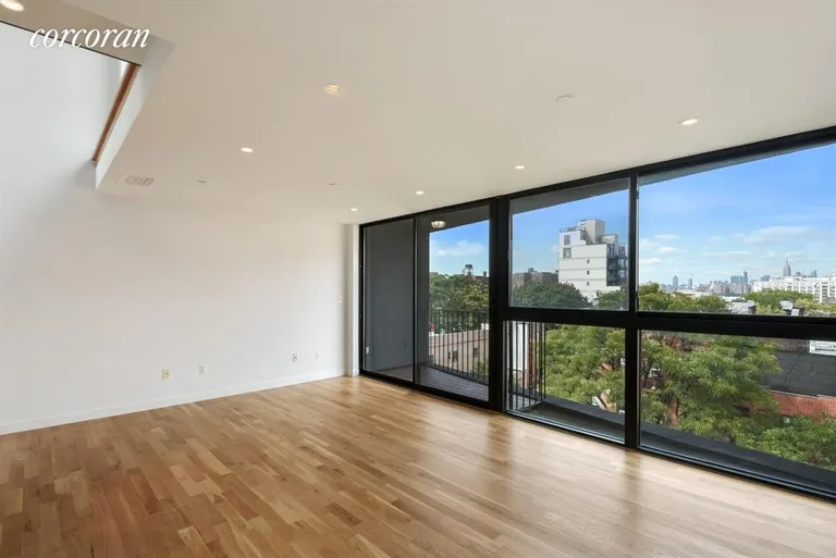 New York City Real Estate | View 364 Myrtle Avenue, 4 | Living/Dining Room with Manhattan Views | View 5