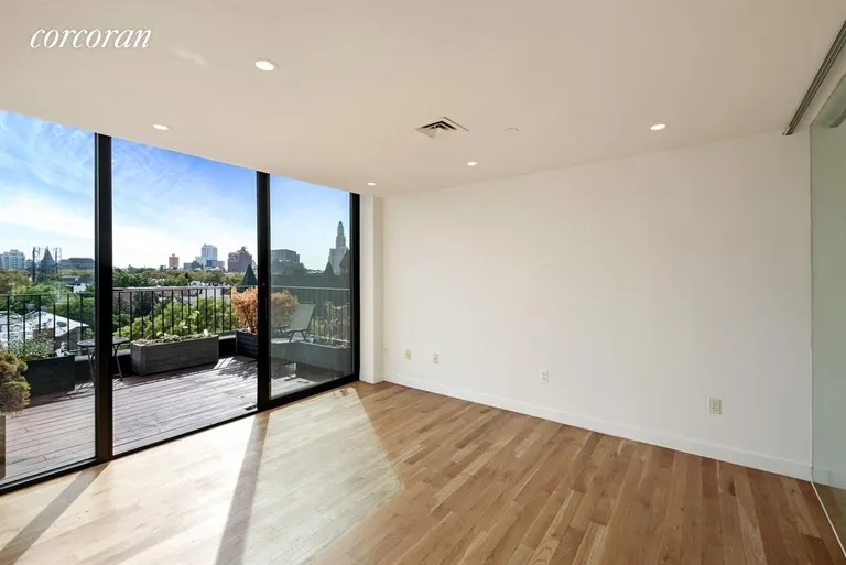 New York City Real Estate | View 364 Myrtle Avenue, 4 | Master Bedroom with Rear Terrace | View 2