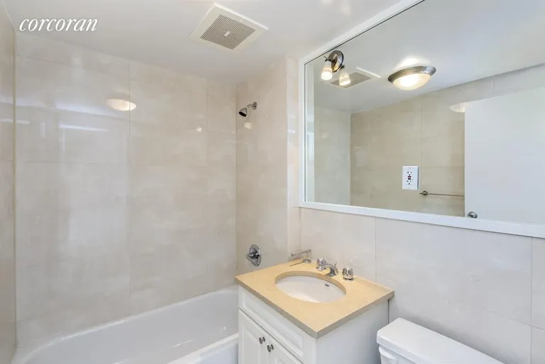 New York City Real Estate | View 364 Myrtle Avenue, 4 | Second Bathroom with Marble Vanity | View 10
