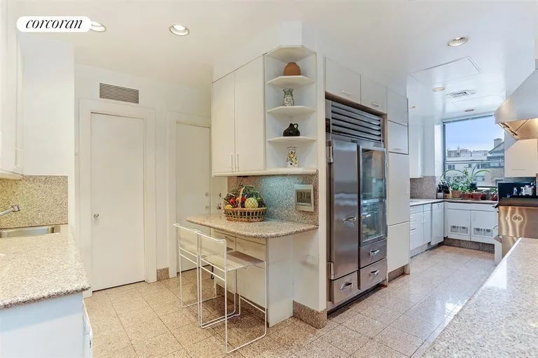 New York City Real Estate | View 876 Park Avenue, 12S | Windowed Eat-In Chef's Kitchen | View 6