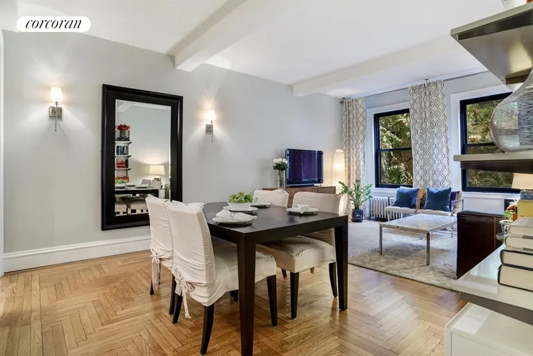 New York City Real Estate | View 135 Eastern Parkway, 3D | Generous dining space... | View 4