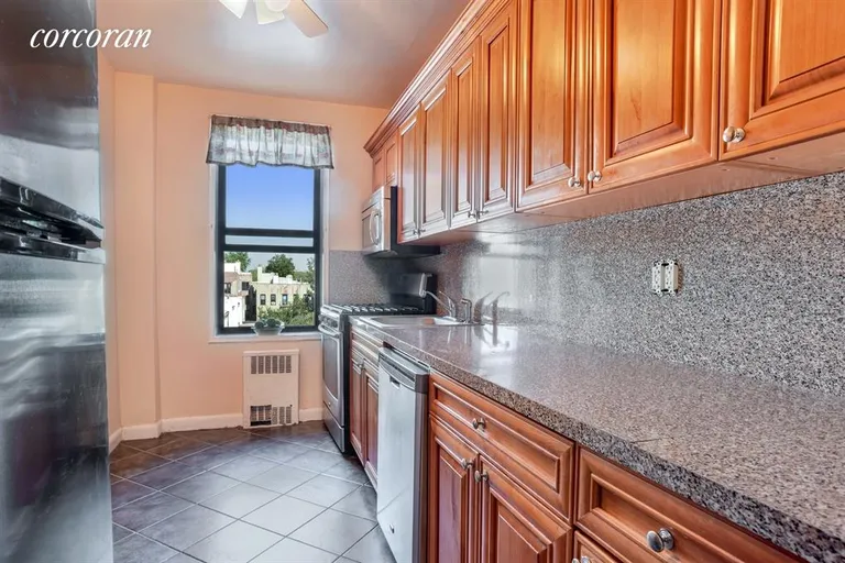 New York City Real Estate | View 202 Seeley Street, 4D | Windowed Kitchen with Stainless Appliances | View 4