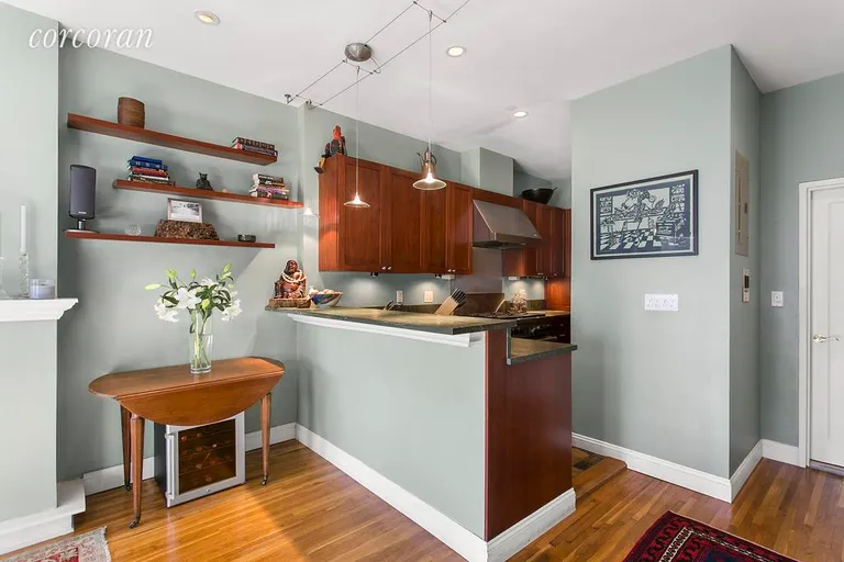 New York City Real Estate | View 46 West 71st Street, 4B | Renovated kitchen with lots of cabinetry | View 4