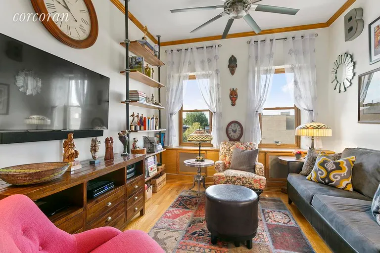 New York City Real Estate | View 13 East 131st Street, 5B | Living Room with Southern Exposures  | View 2