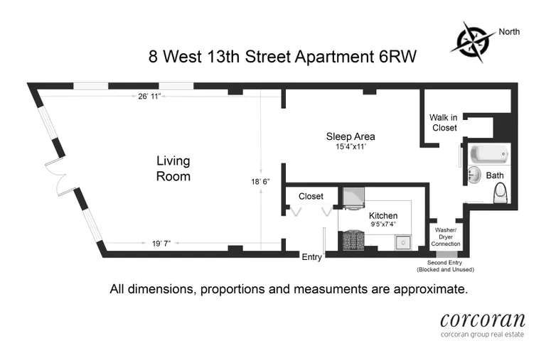 8 West 13th Street, 6RW | floorplan | View 3