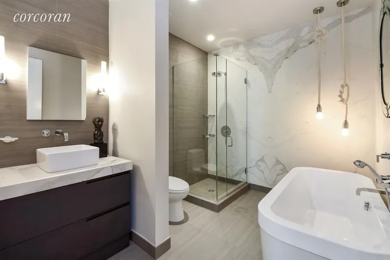 New York City Real Estate | View 360 Furman Street, 302 | Master Bathroom | View 5