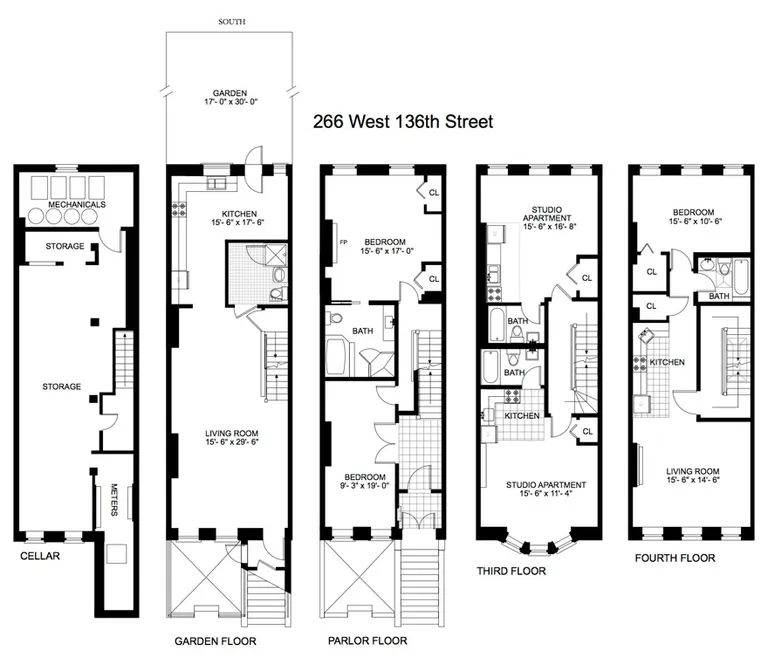 266 West 136th Street | floorplan | View 5