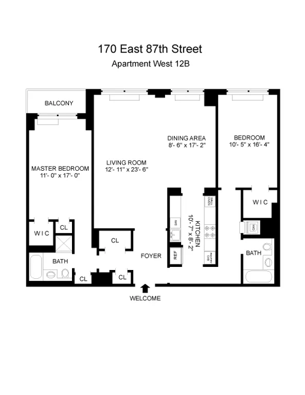 170 East 87th Street, W12B | floorplan | View 15
