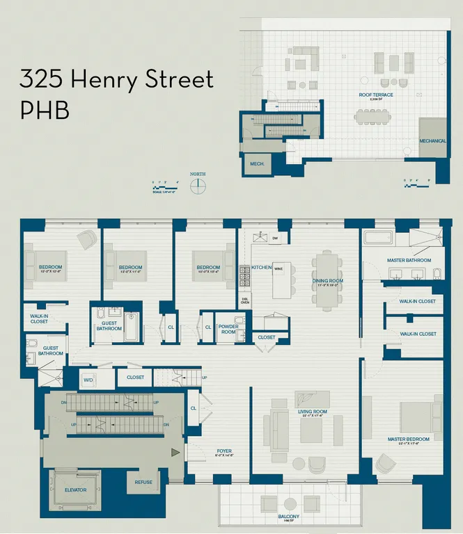 325 Henry Street, PHB | floorplan | View 1