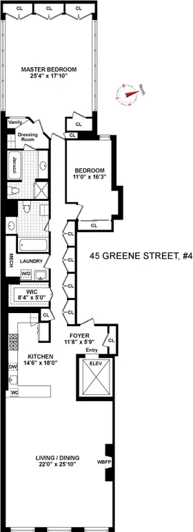 45 Greene Street, 4 | floorplan | View 13