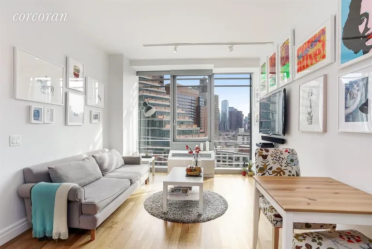 New York City Real Estate | View 550 West 54th Street, 1734 | Living Room | View 2