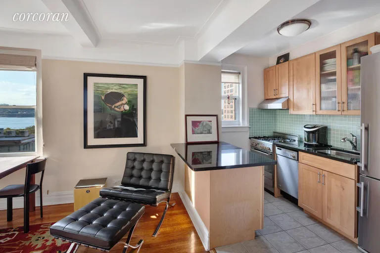 New York City Real Estate | View 304 West 75th Street, 9H | Open Kitchen with new appliances | View 3