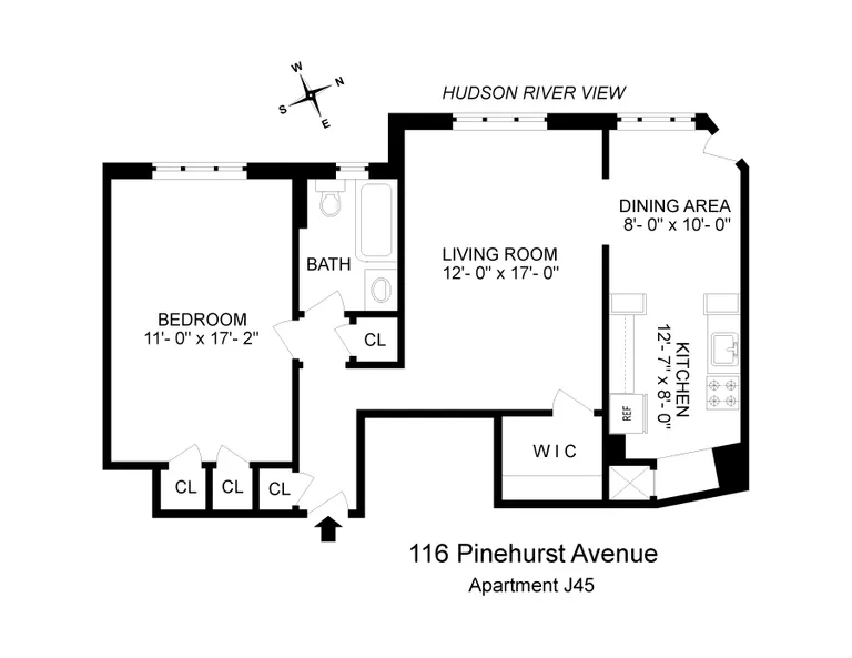 116 Pinehurst Avenue, J45 | floorplan | View 6