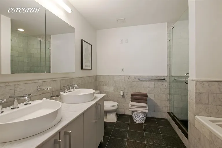 New York City Real Estate | View 199 State Street, 7B | Master Bath (one of two in this apartment) | View 5