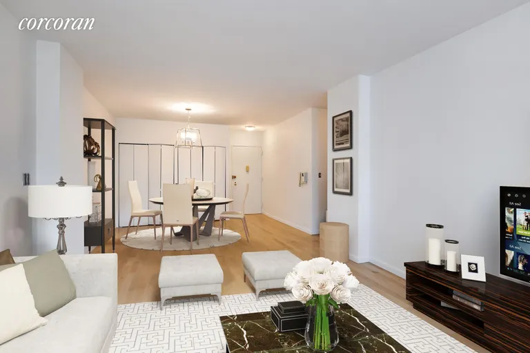 New York City Real Estate | View 344 West 23rd Street, 6A | Dining Room Virtually Staged | View 4