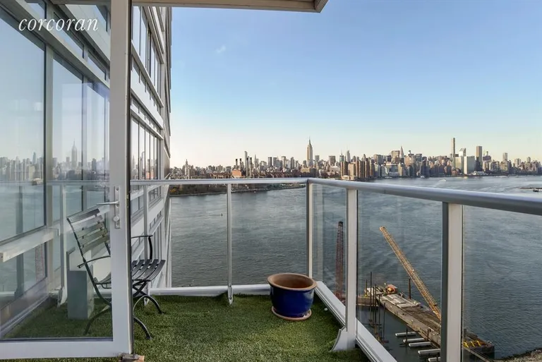 New York City Real Estate | View 2 Northside Piers, 25M | Balcony | View 5