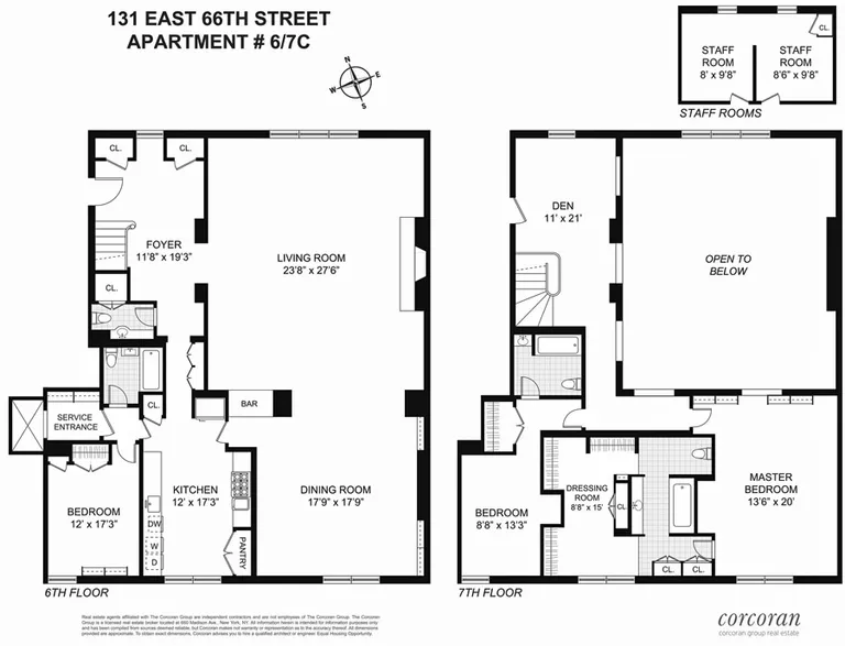 131 East 66th Street, 6-7C | floorplan | View 14