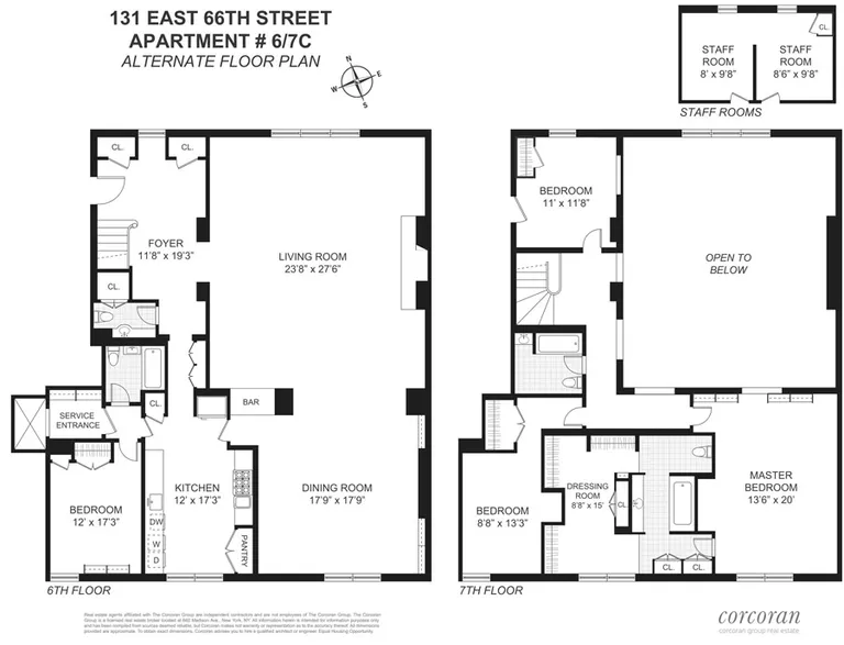 131 East 66th Street, 6-7C | floorplan | View 17