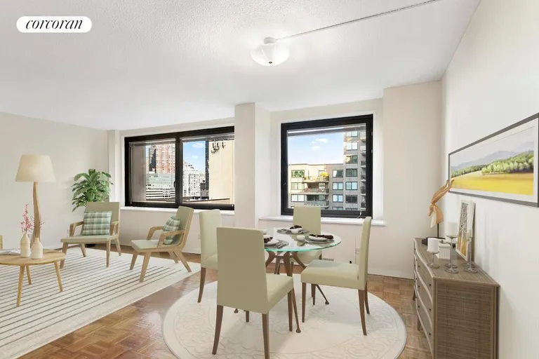 New York City Real Estate | View 531 Main Street, 1110 | Dining Area | View 2