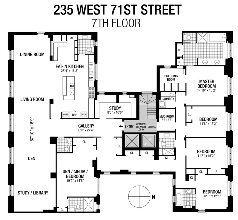 235 West 71st Street, 7 FL | floorplan | View 18
