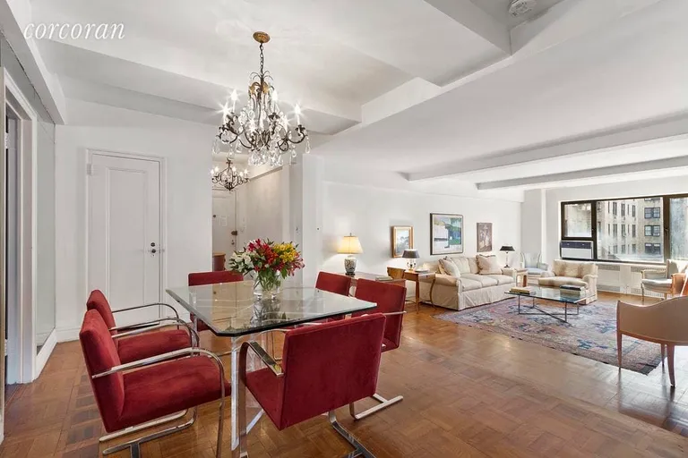New York City Real Estate | View 19 East 88th Street, 9D | Spacious Dinning Gallery and Step-Down Living Room | View 2