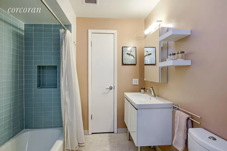 New York City Real Estate | View 749 Union Street, 3R | Recently renovated bathroom with linen closet | View 6