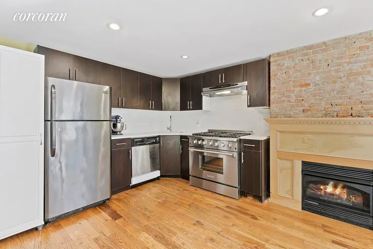 New York City Real Estate | View 183 Madison Street | Garden Level Kitchen | View 12