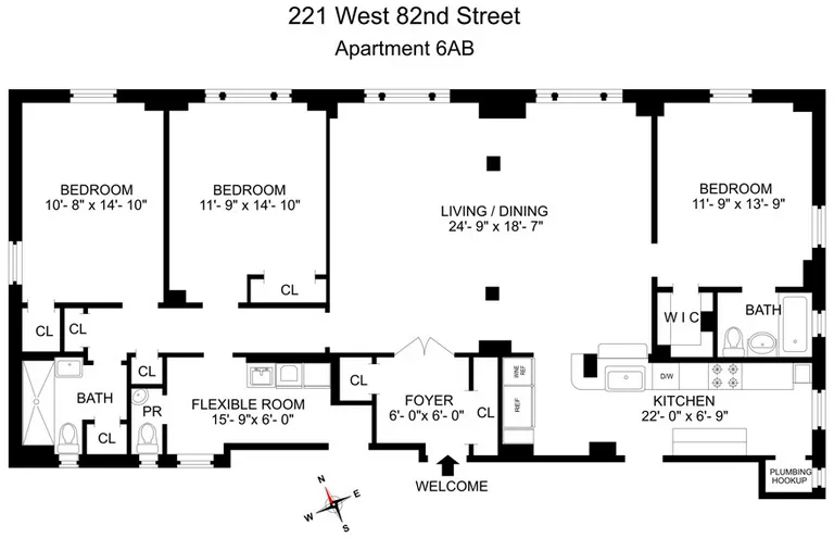 221 West 82nd Street, 6AB | floorplan | View 15
