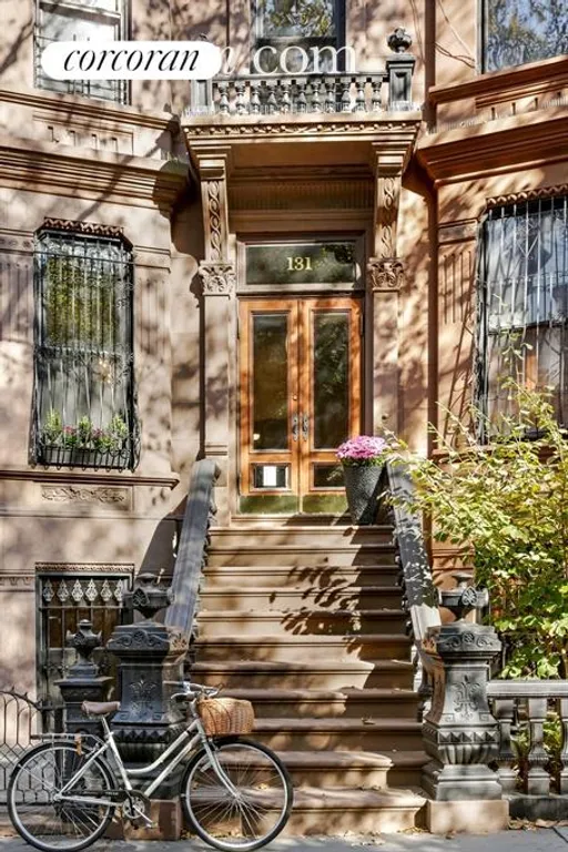 New York City Real Estate | View 131 Lincoln Place | Brownstone Exterior | View 2
