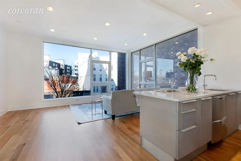 New York City Real Estate | View 128 Newton Street, 2A | Living Room | View 2